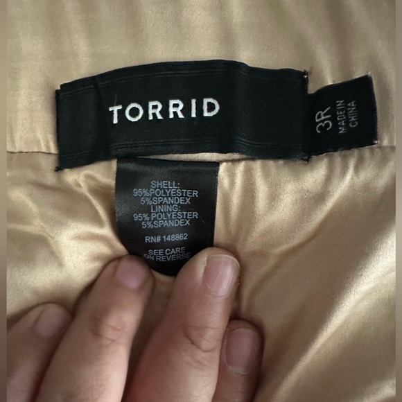 Rose gold sequin pants, torrid size 3X - Picture 3 of 4